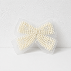 CouldNook White Lace Applique Patch - Bow Heart and Floral Shapes