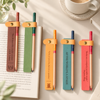 CouldNook Slim Leather-Look Bookmark - Snap Tab Color Options
