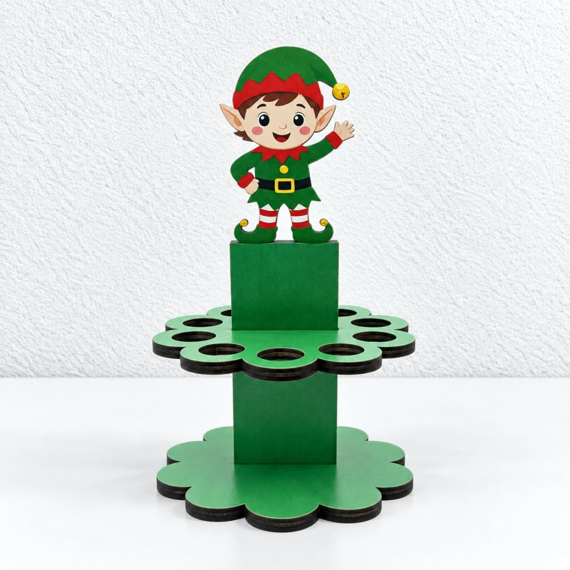 CouldNook Christmas Money Holder - Character Topper and Tiered Stand