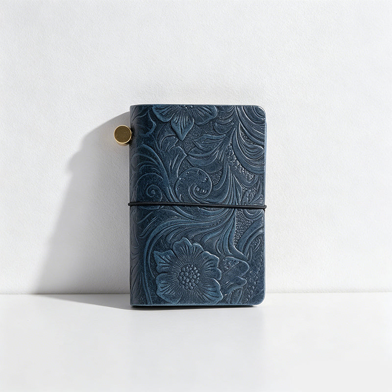 CouldNook Mini Vintage Embossed Carved - Leather Traveler’s Notebook