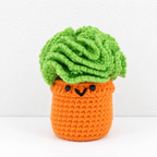 CouldNook Yarn Succulent Planter Figure - Assorted Facial Details