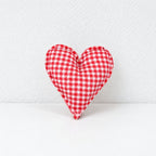 CouldNook Fabric Heart Decoration - Padded Shape And Patterned Textile Exterior