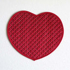 CouldNook Heart Quilted Table Mat - Polka Dots