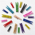 CouldNook Wooden Utility Clips - Eight Natural Sizes Collection