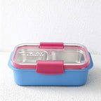 CouldNook Rectangular Lunch Box - Steel Insert and Contrasting Lid Clips