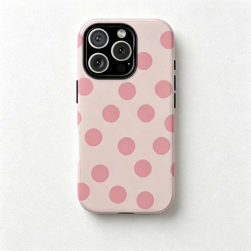 CouldNook iPhone 17 Series 2-in-1 Colorful Polka Dot Phone Case - Playful Pattern Cover