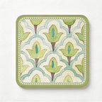 CouldNook Patterned Coaster - Rounded Square and Colorful Illustrated Surface Choices