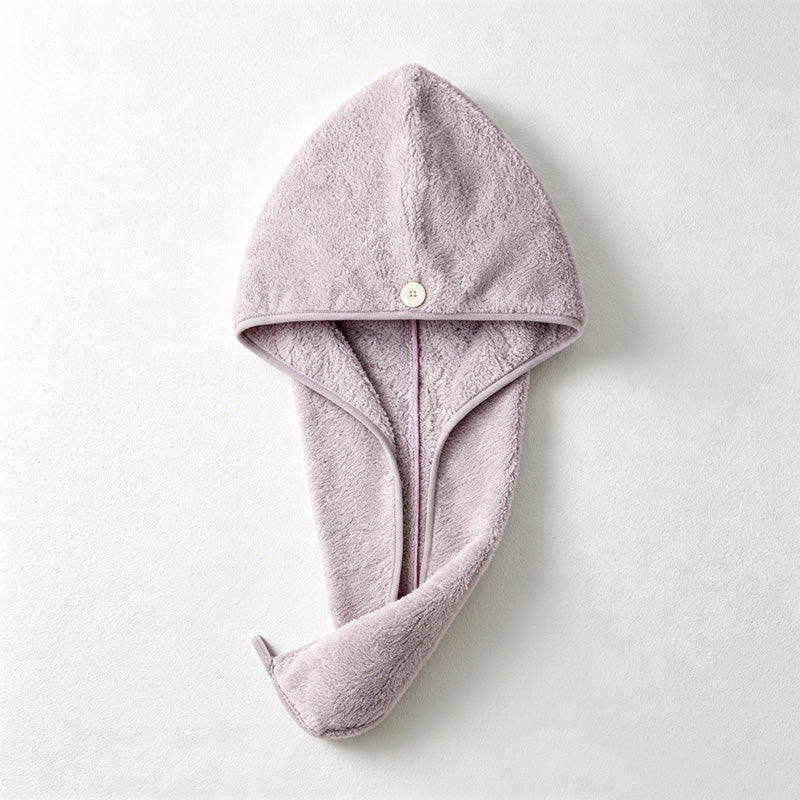 CouldNook Waffle Hair Towel Wrap - Hooded Drying Cap