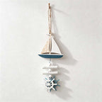 CouldNook Nautical Wood Wall Hanging - Fish Shell Sailboat Designs