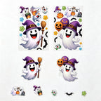 CouldNook Halloween Pumpkin Static Window Clings‑Jack‑O‑Lantern Candy Party Decor