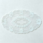 CouldNook Embroidered Lace Mat - Round and Oval Sizes
