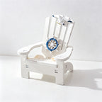 CouldNook Mini Beach Chair Figurine Ornament - Starfish Coastal Desktop Decor