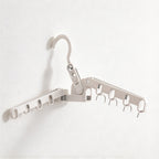 CouldNook Folding Hanger Organizer - Five Slots and Rotating Upper Hook