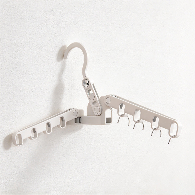 CouldNook Folding Hanger Organizer - Five Slots and Rotating Upper Hook