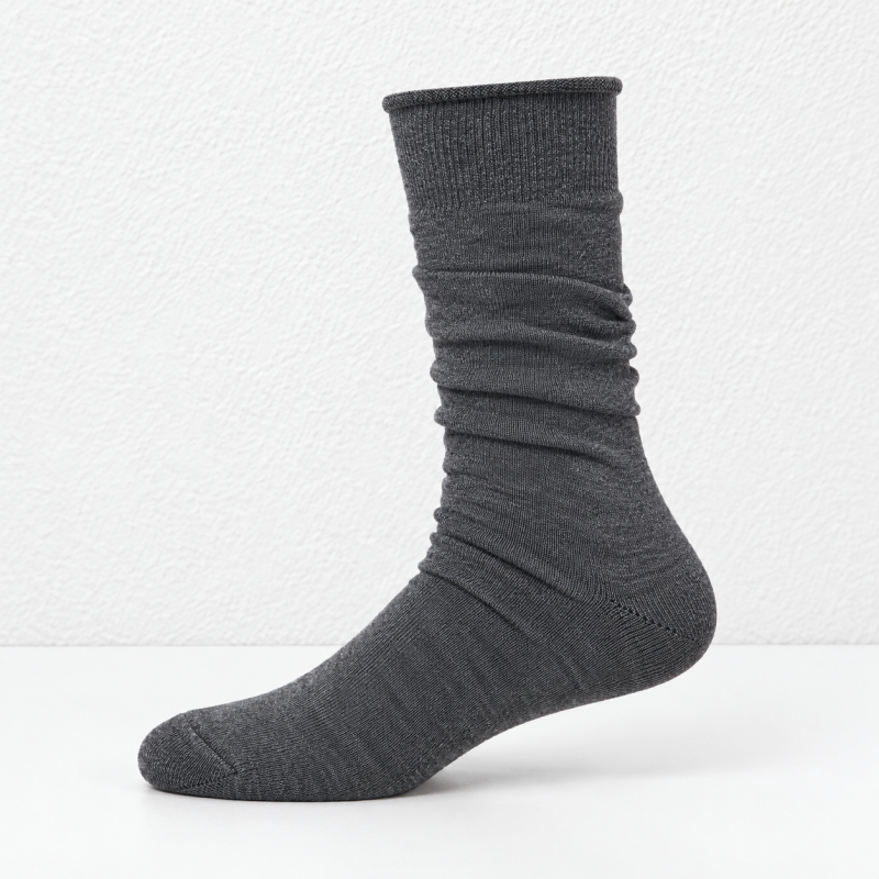 CouldNook Slouch Split-Toe Socks - Plain Long Legs