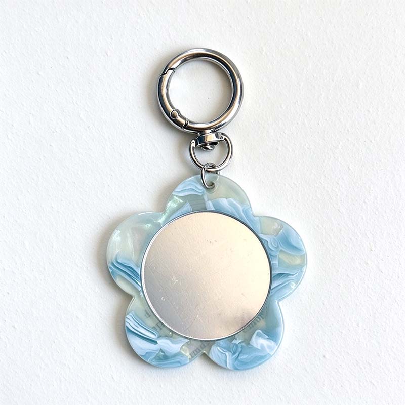 CouldNook Flower Mirror Bag Charm - Rounded Petal Frame