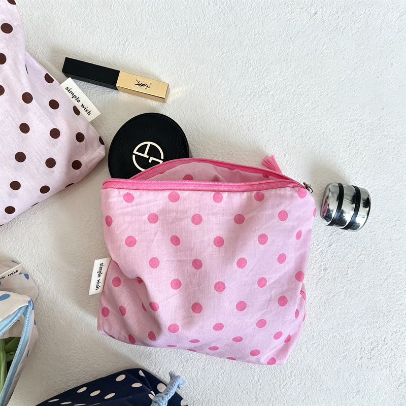 CouldNook Polka Dot Cosmetic Pouch - Six Coordinated Colorways