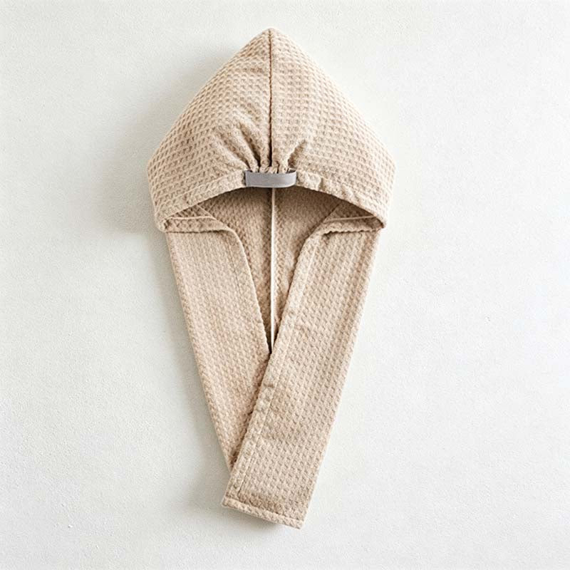 CouldNook Textured Hair Towel Wrap - Waffle Surface And Retaining Band