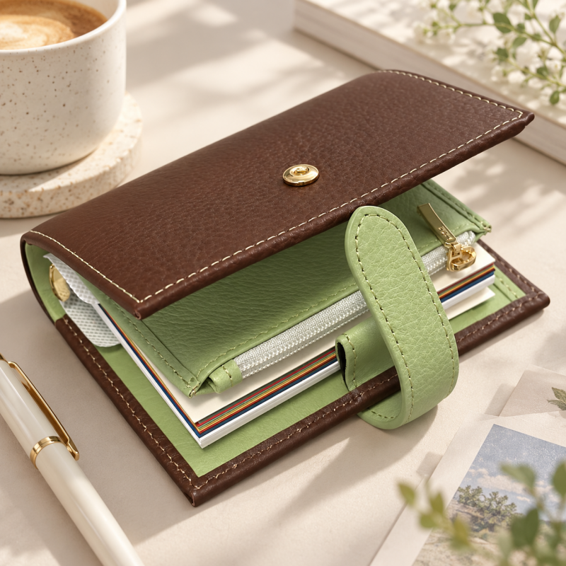 CouldNook Ring Binder Notebook - Snap Strap Pocket Cover