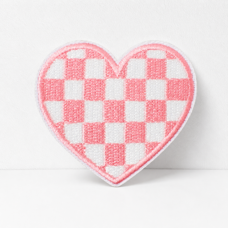 CouldNook Heart Pattern Patch - Checks Florals and Color Options