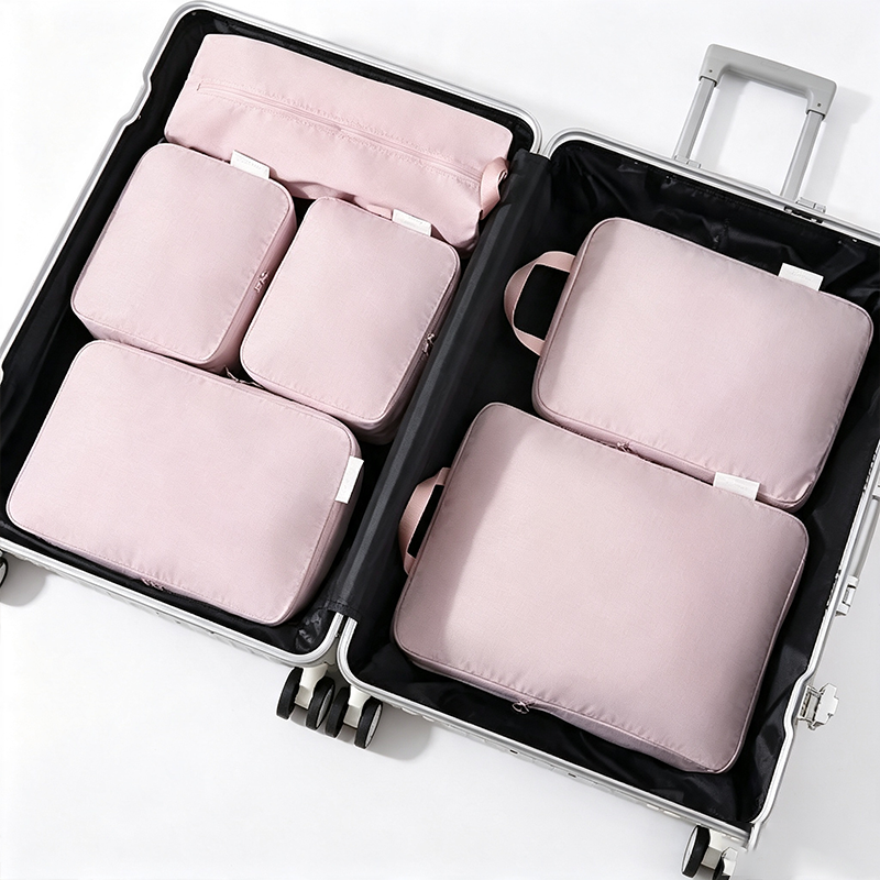 CloudNook Travel Packing Cubes‑6‑Piece Compression Storage Set