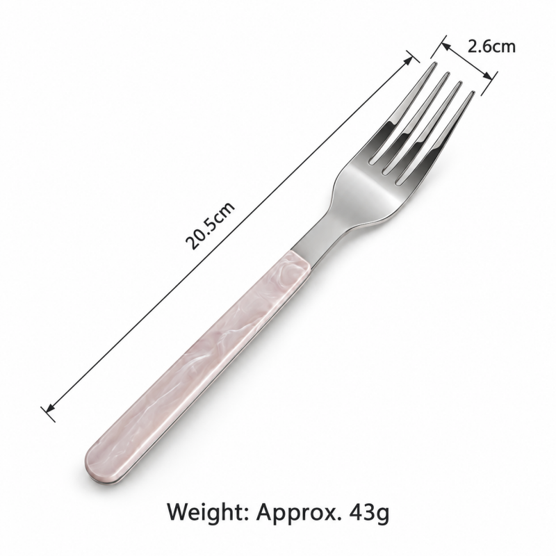 Swirl Handle Flatware - Slim Grips and Reflective Heads