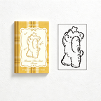 CouldNook Beech Wood Stamp - Reading Bear Designs Collection