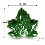 CouldNook Maple Leaf Jewelry Dish - Veined Glaze