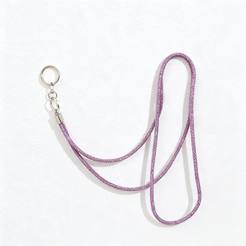 CouldNook Rhinestones Set Crossbody Phone Strap with Slender Stone-Set Line