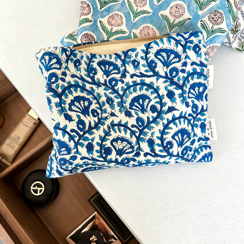 CouldNook Floral Cosmetic Bag - Six Zippered Travel Designs