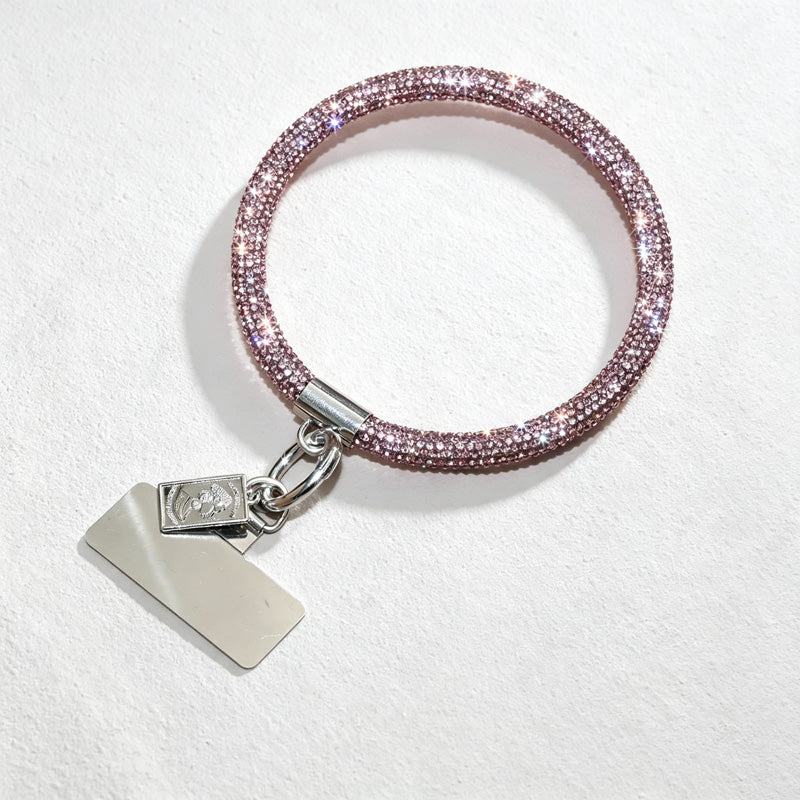 CouldNook Rhinestones Set Phone Strap with Rounded Links