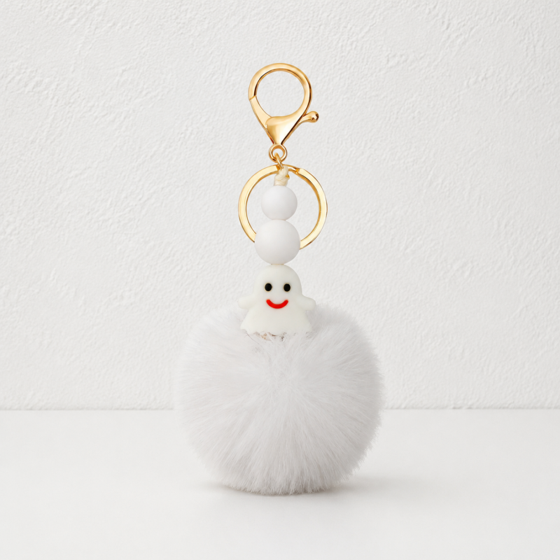 CouldNook Halloween Keychain Charm - Beaded Loops and Rope Motifs