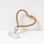CouldNook Heart Rhinestone Phone Wrist Strap - Metal Tether
