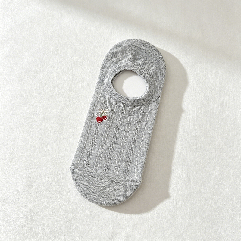 CouldNook Button Detail Mesh Socks - Light Footwear Accent