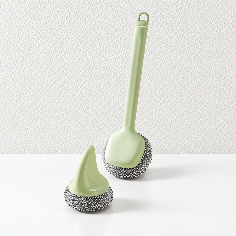 CouldNook Dish Scrubber - Shark Fin Grip And Replaceable Cleaning Heads
