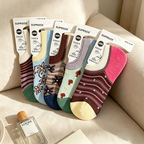 CouldNook Patchwork Cartoon Crew Socks - Playful Gift Accent