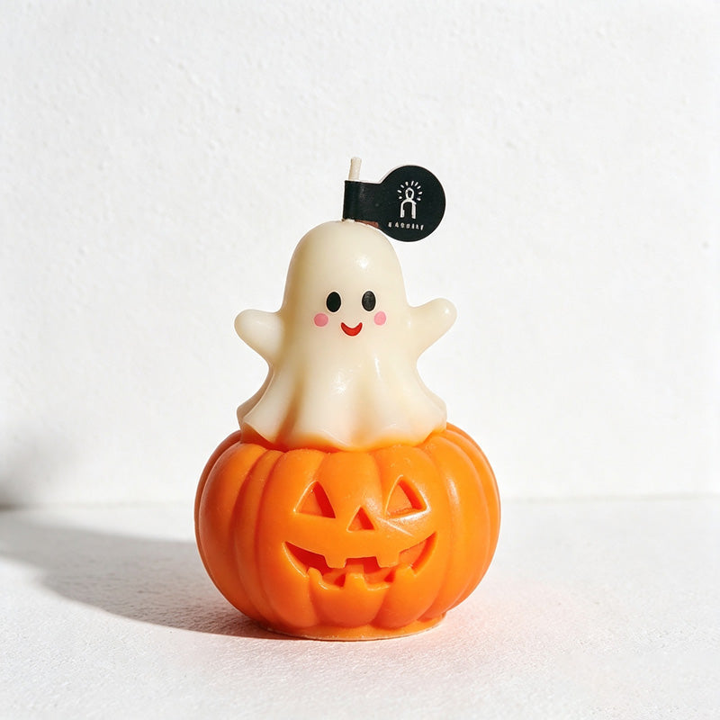 CouldNook Ghost Pumpkin Candle - Ghost Pumpkin Design