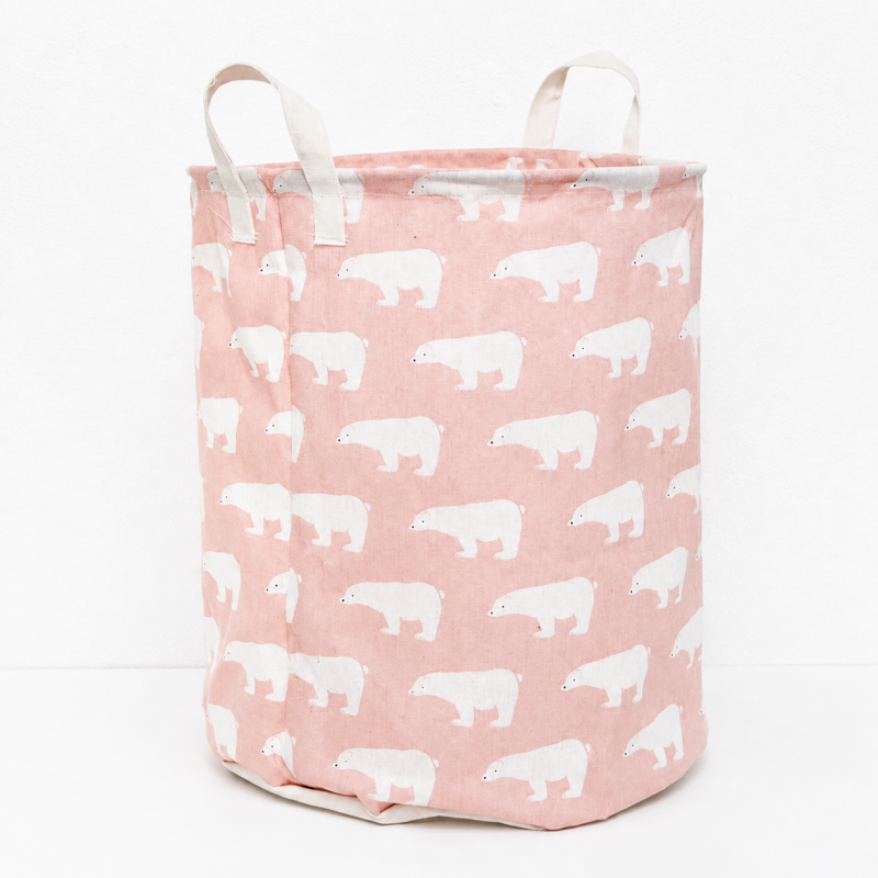 CouldNook Foldable Laundry Hamper - Printed Dual-Handle Storage Bin