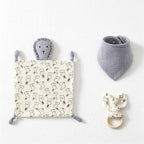 Lion Comfort Cloth and Bib Three-Piece Set