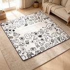 CouldNook Doodle Picnic Mat - Roll-Up Handled Bundle Collection