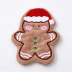 CouldNook Christmas Hanging Hand Towel - Shaped Fleece And Festive Embroidery