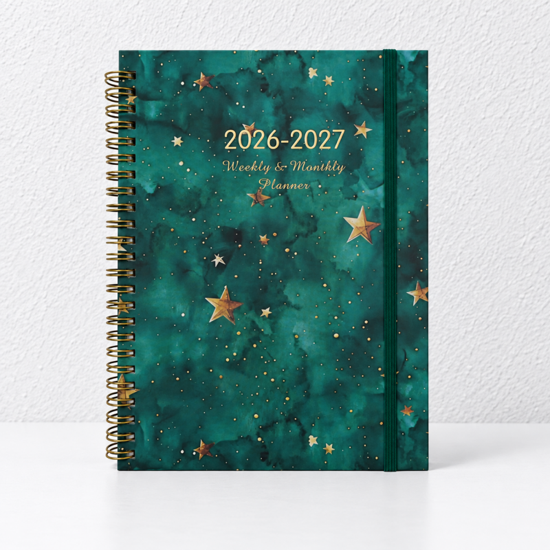 CouldNook Spiral Planner - Floral 2026 2027 Calendar Accent