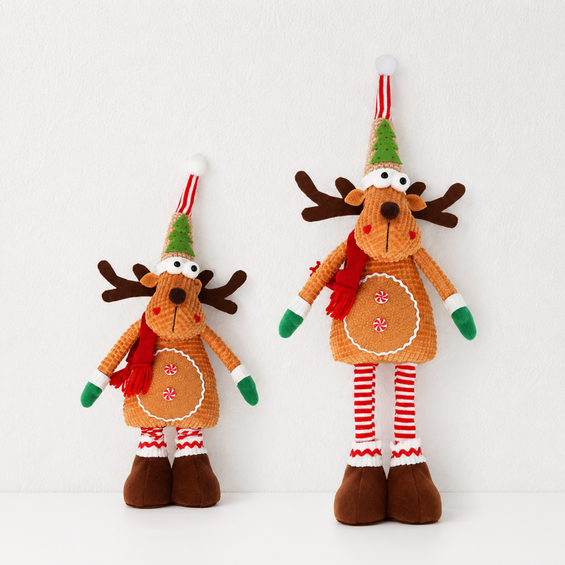 CouldNook Extendable Christmas Figure - Long Legs and Winter Outfits