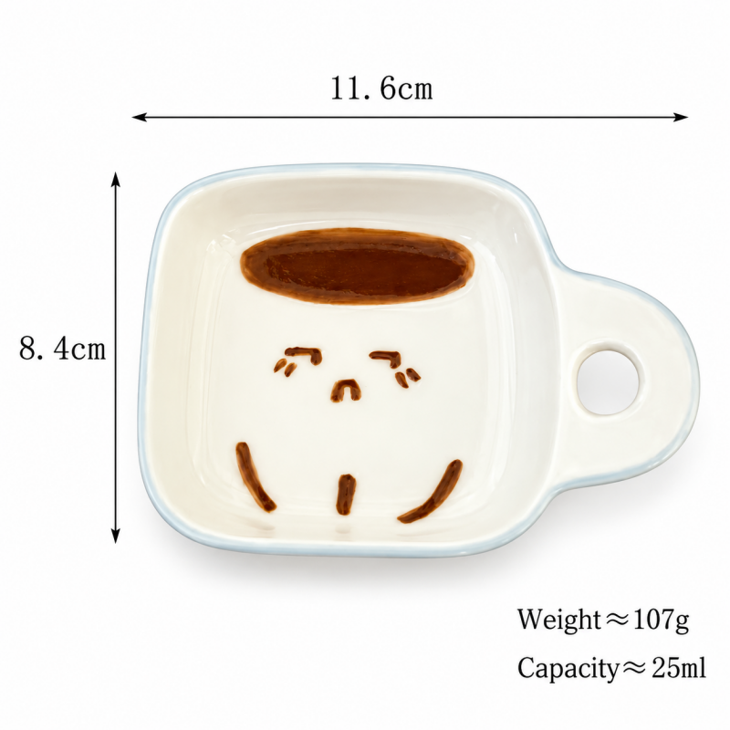 CouldNook Snack Shape Dipping Dish - Smiling Designs