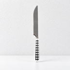 CouldNook Ceramic Handle Flatware - Geometric Pattern Dining Collection