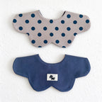Reversible Scalloped Baby Bib in Assorted Prints