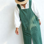 CouldNook Cotton Pinafore Apron - Wide Straps and Side Pockets