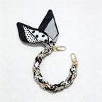 CouldNook Graphic Phone Wrist Strap - Monochrome Braided Scarf Loop