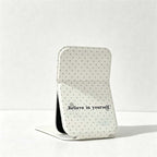 CouldNook Folding Compact Mirror - Printed Padded Stand Cover