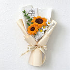 Artificial Flower Bouquet with Textured Petals and Wrapping